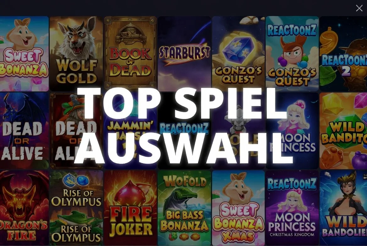 Spielauswahl und Automaten im Beef Casino Test